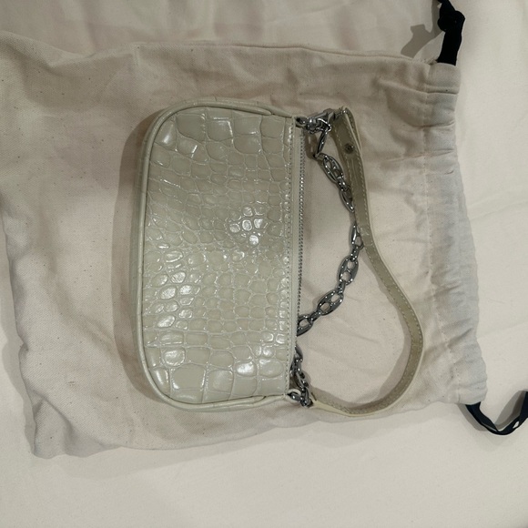 By Far Mini Rachel - Croc-Embossed Women's Bag - Picture 5 of 6